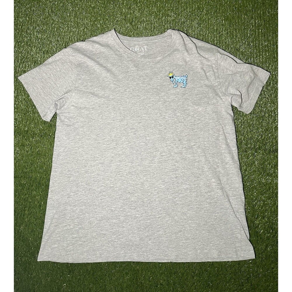 GOAT USA Lacrosse Gray Graphic Print Crew Neck Short Sleeve XL T-Shirt Men’s